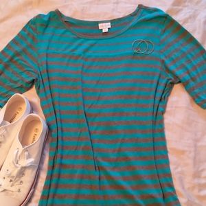 Striped Lularoe Julia Pencil Dress
